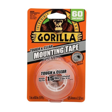 Gorilla Glue Gorilla 60 in. L X 1 in. W Double-Sided Mounting Tape 6065003